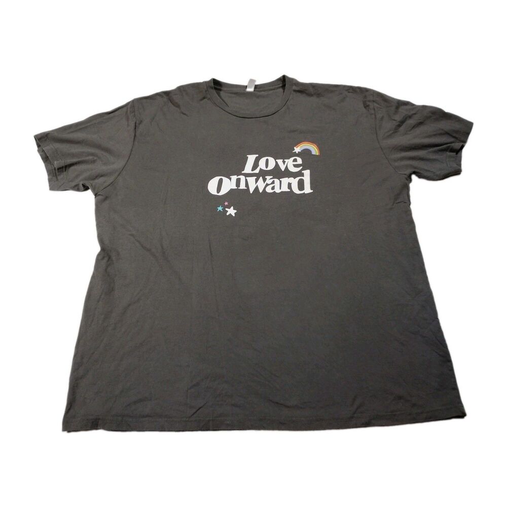 Starbucks Love Onward Pride Employee T Shirt 2XL Barista LGBTQIA 2 Sided Rainbow